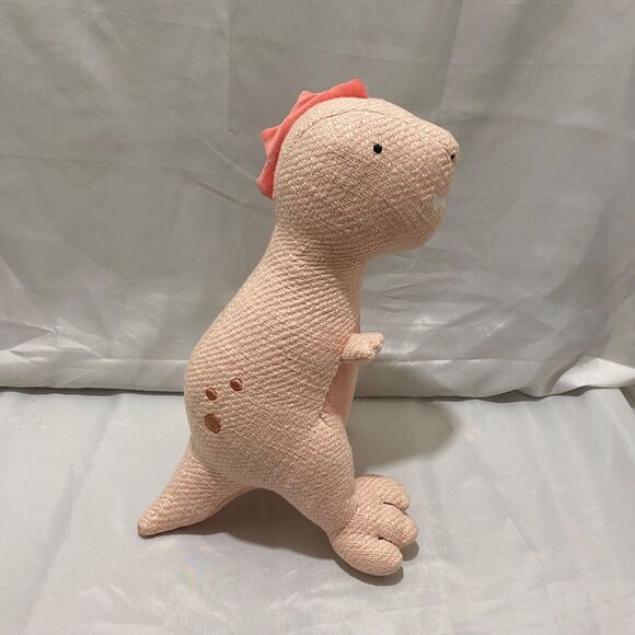 Pillowfort Pink Dinosaur Weighted Decorative Stuffed Plush 14 Inch X 10 Inch - Picture 8 of 8